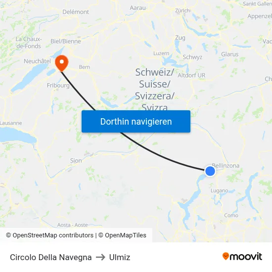 Circolo Della Navegna to Ulmiz map