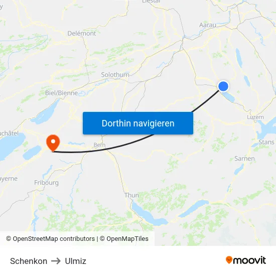 Schenkon to Ulmiz map