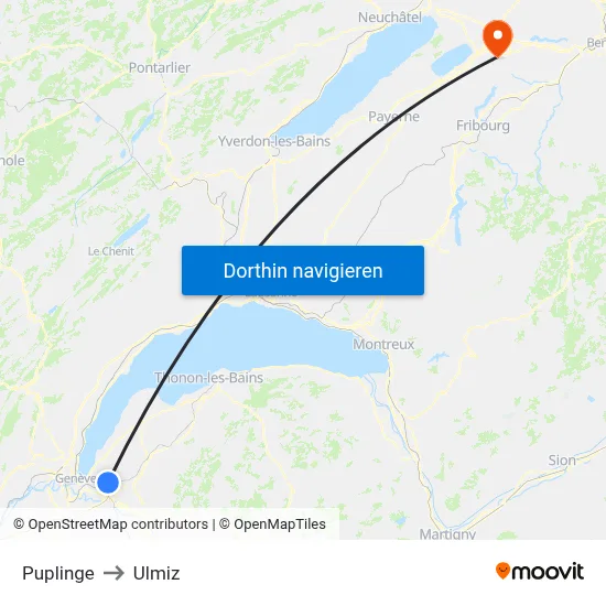 Puplinge to Ulmiz map