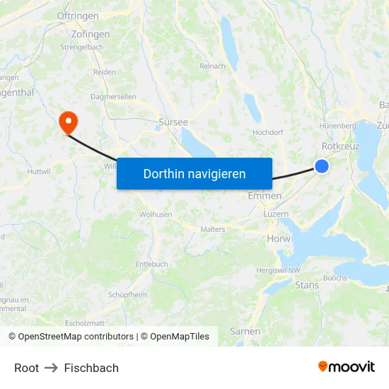 Root to Fischbach map
