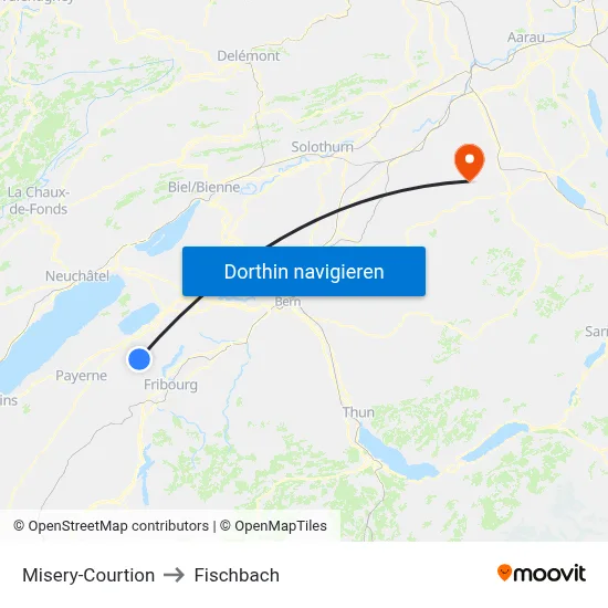 Misery-Courtion to Fischbach map