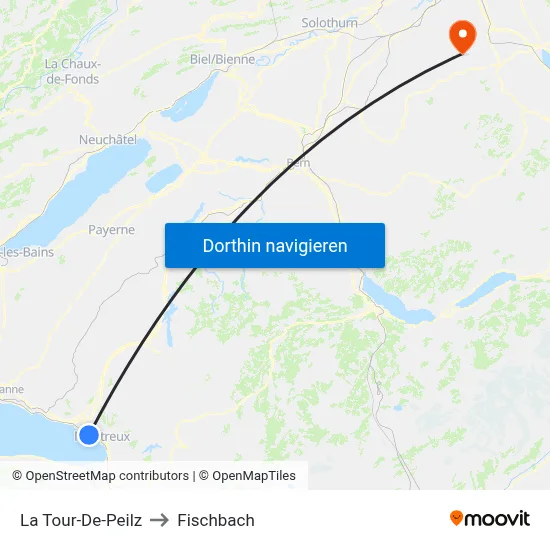 La Tour-De-Peilz to Fischbach map