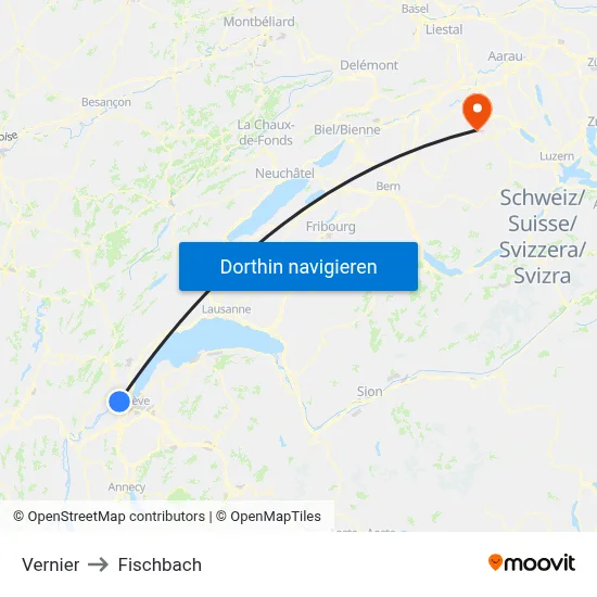 Vernier to Fischbach map