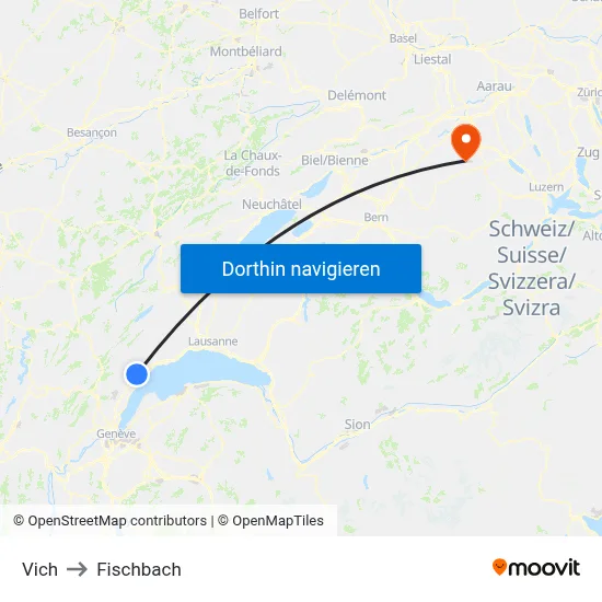 Vich to Fischbach map