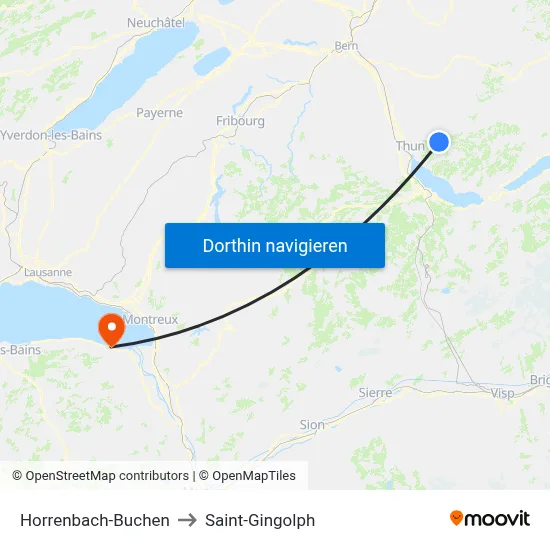 Horrenbach-Buchen to Saint-Gingolph map