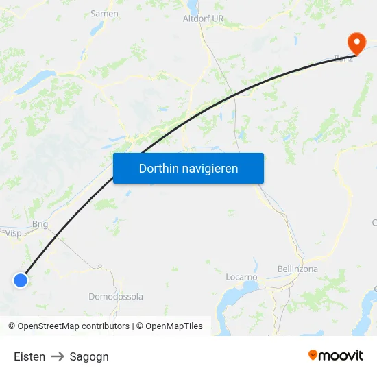 Eisten to Sagogn map