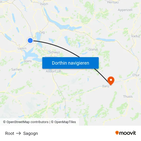Root to Sagogn map