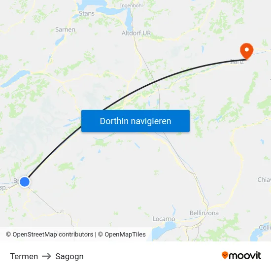 Termen to Sagogn map