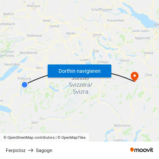 Ferpicloz to Sagogn map