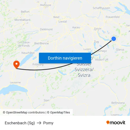 Eschenbach (Sg) to Pomy map