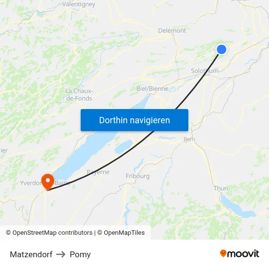 Matzendorf to Pomy map