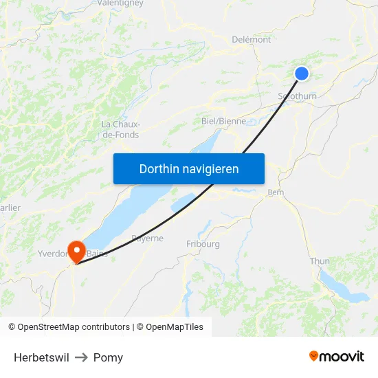 Herbetswil to Pomy map