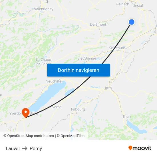 Lauwil to Pomy map