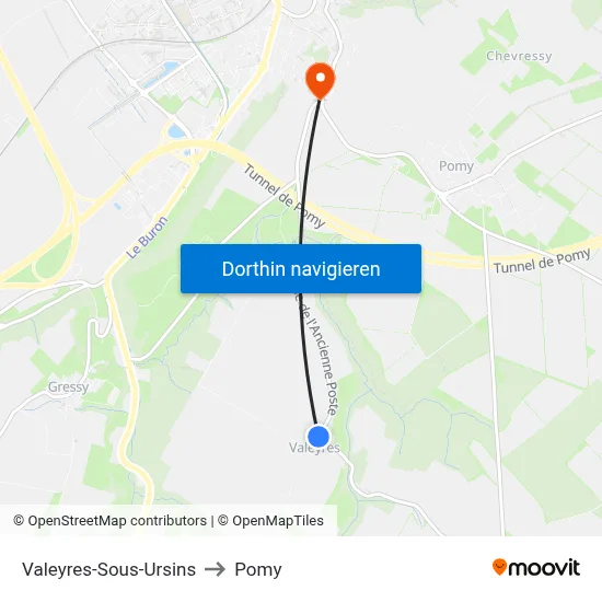 Valeyres-Sous-Ursins to Pomy map
