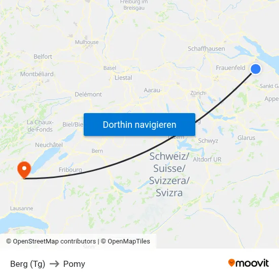 Berg (Tg) to Pomy map