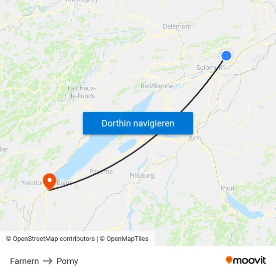 Farnern to Pomy map