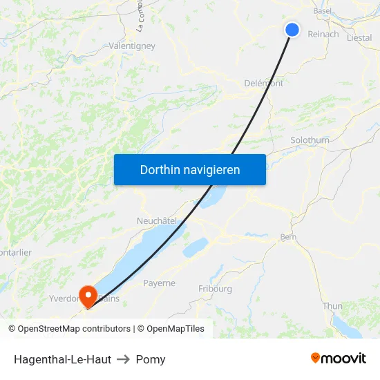 Hagenthal-Le-Haut to Pomy map