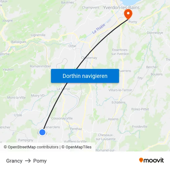 Grancy to Pomy map
