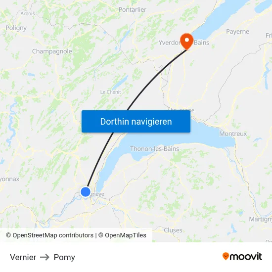 Vernier to Pomy map