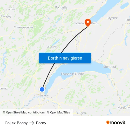 Collex-Bossy to Pomy map
