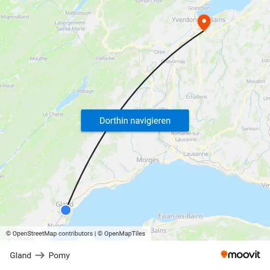 Gland to Pomy map