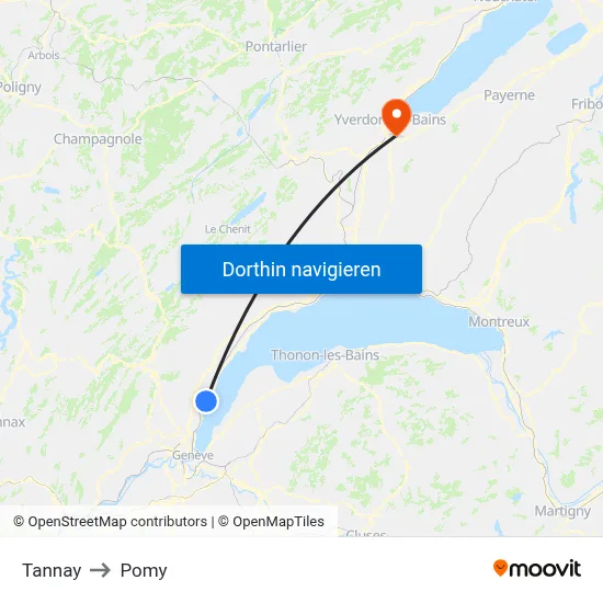 Tannay to Pomy map