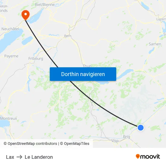Lax to Le Landeron map