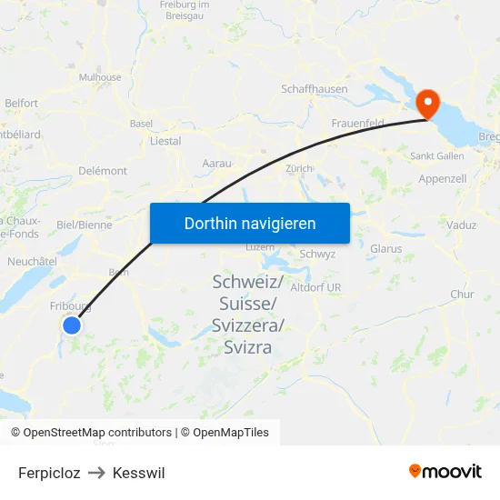 Ferpicloz to Kesswil map