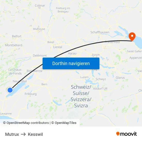 Mutrux to Kesswil map