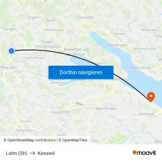 Lohn (Sh) to Kesswil map