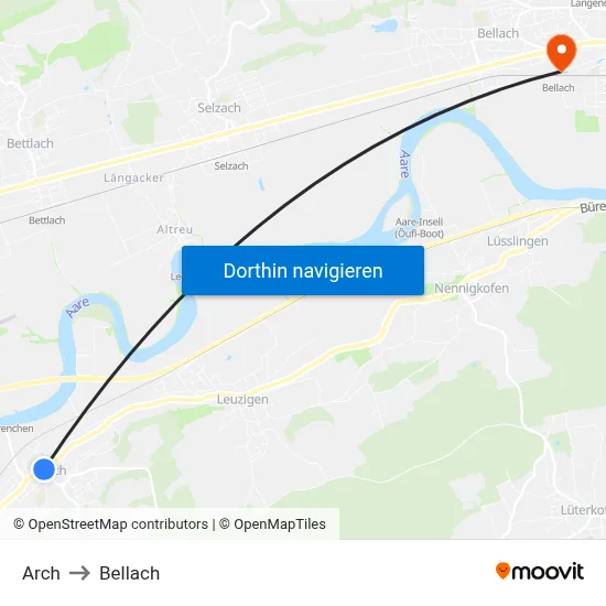 Arch to Bellach map