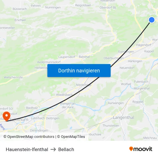 Hauenstein-Ifenthal to Bellach map