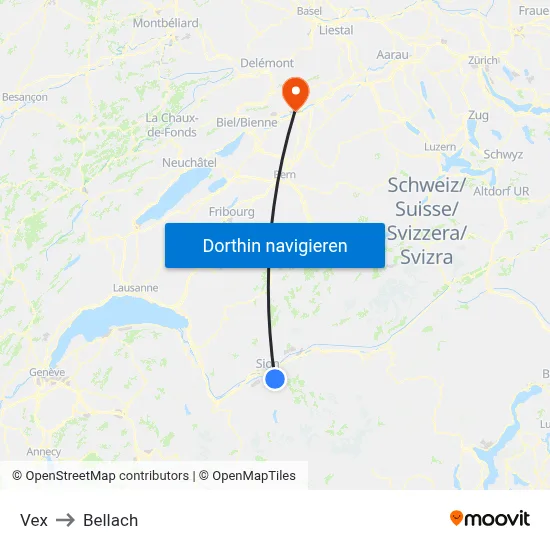 Vex to Bellach map