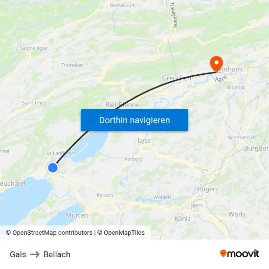 Gals to Bellach map