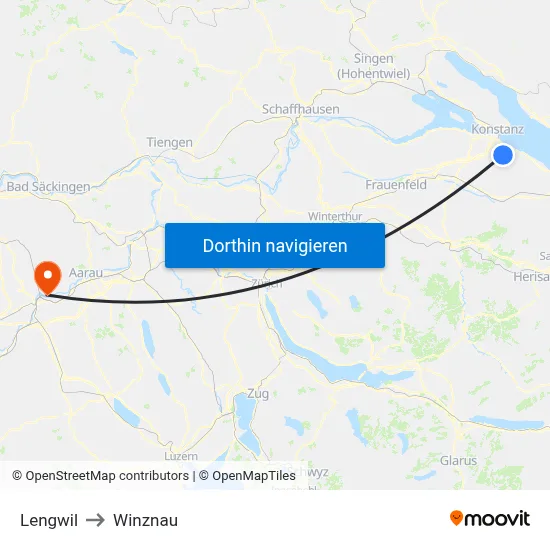 Lengwil to Winznau map