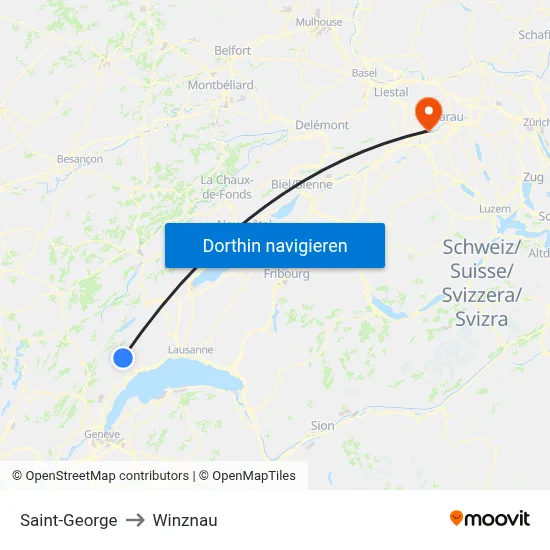Saint-George to Winznau map
