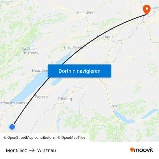 Montilliez to Winznau map