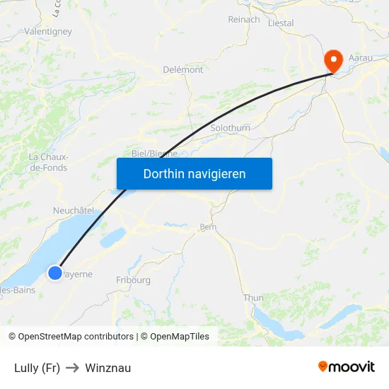 Lully (Fr) to Winznau map
