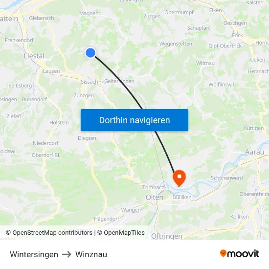 Wintersingen to Winznau map
