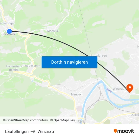 Läufelfingen to Winznau map