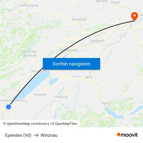 Ependes (Vd) to Winznau map
