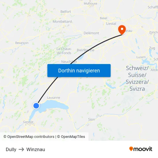 Dully to Winznau map