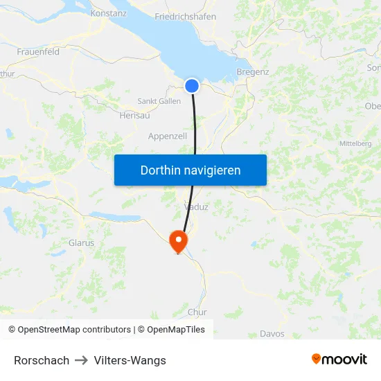Rorschach to Vilters-Wangs map