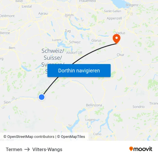 Termen to Vilters-Wangs map
