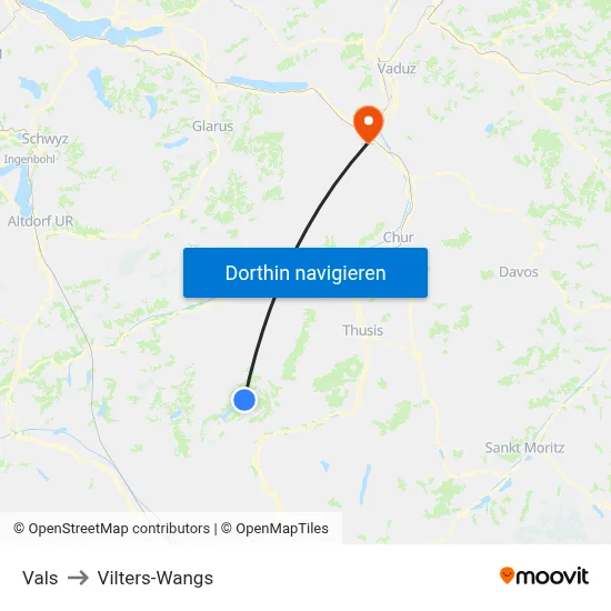 Vals to Vilters-Wangs map