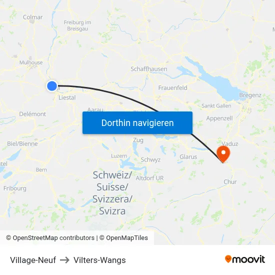 Village-Neuf to Vilters-Wangs map