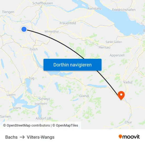 Bachs to Vilters-Wangs map