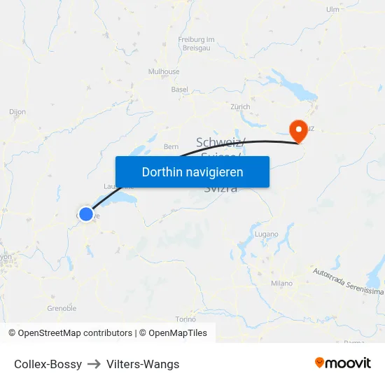 Collex-Bossy to Vilters-Wangs map