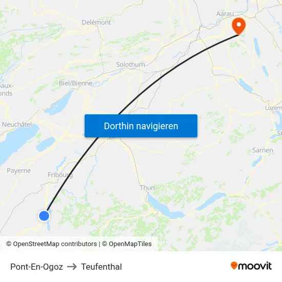 Pont-En-Ogoz to Teufenthal map