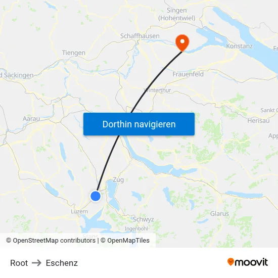 Root to Eschenz map